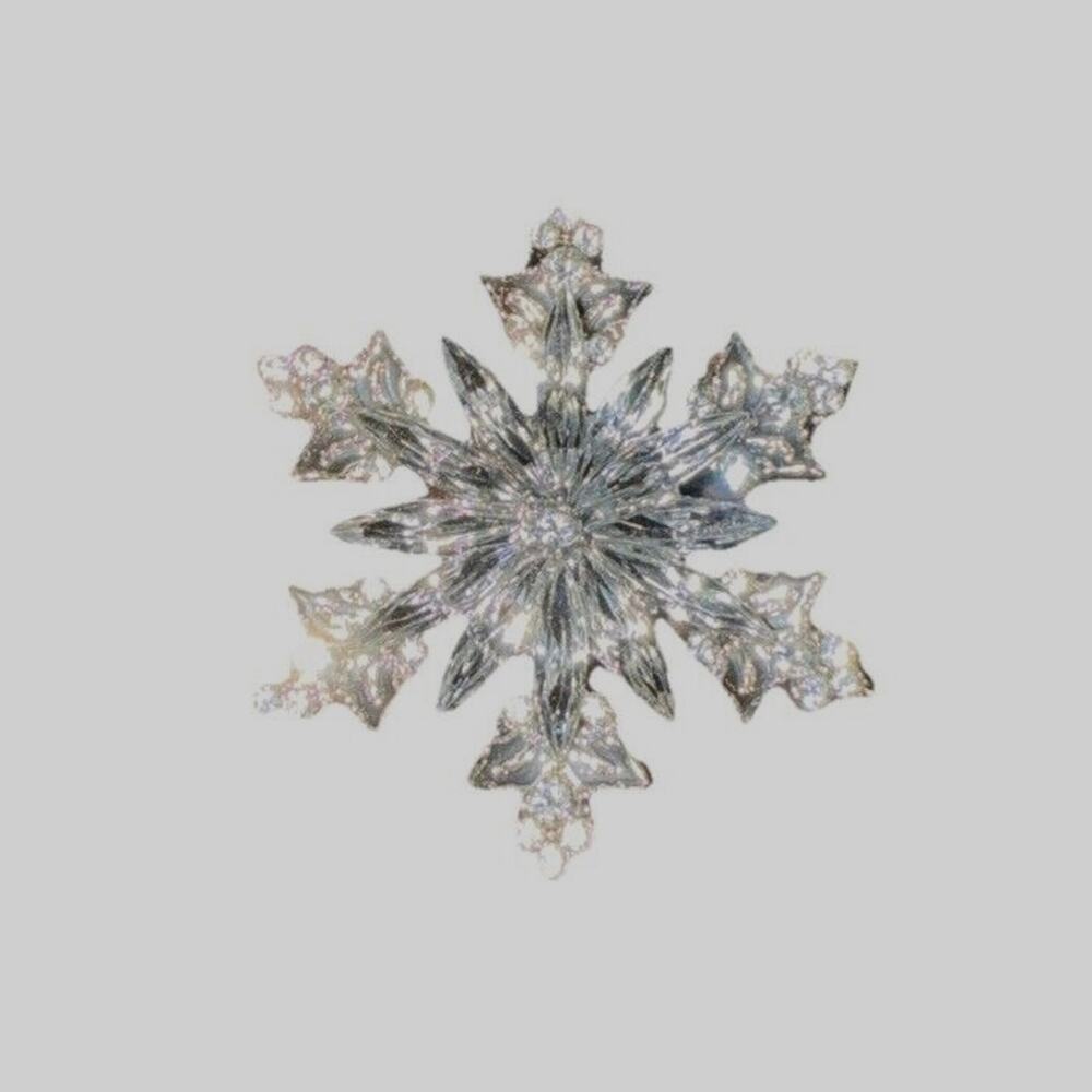 Fashion Christmas Shiny Clear Snowflake Brooch Accessory Holiday
